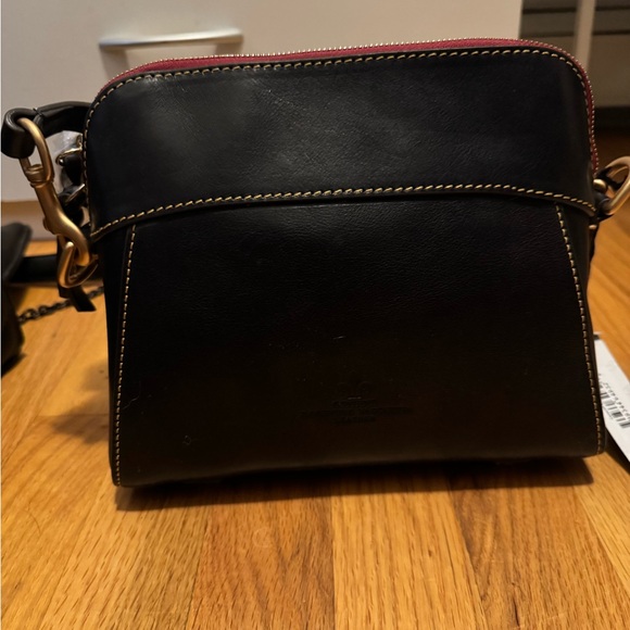 Dooney & Bourke Black Leather Shoulder Bag - Picture 2 of 2